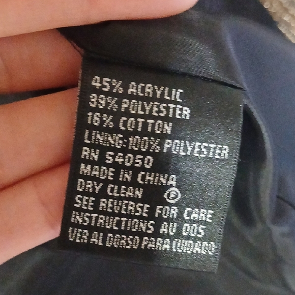 Kasper Black and Brown Paisley Women's Blazer - Picture 3 of 6